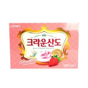 크라운산도 딸기크림치즈 323g x 8개(1박스) 무료배송