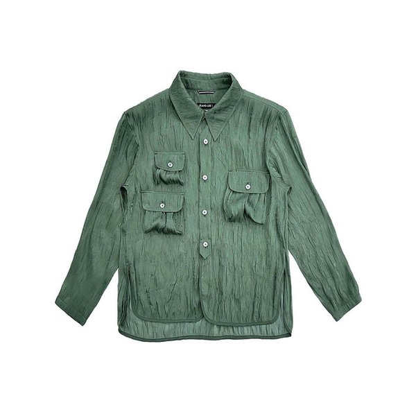 KHAKI WRINKLED MULTI-POCKET