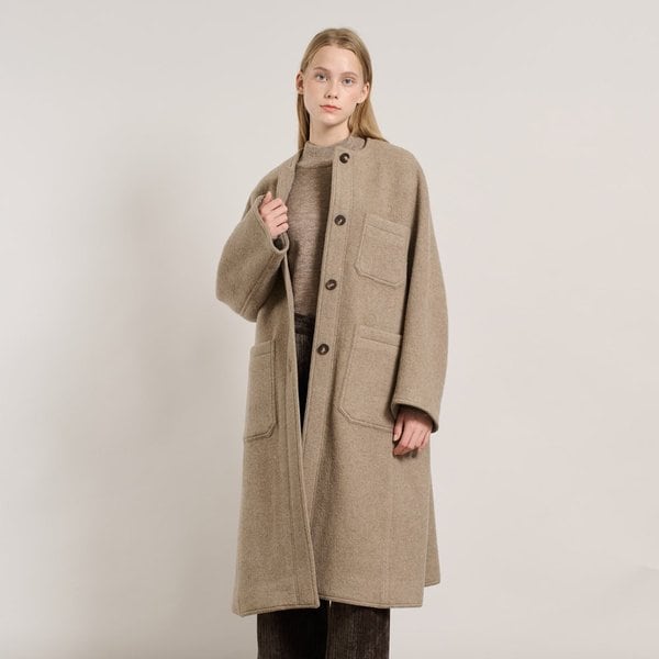 [여주점] 올앤선드리 라운드 오버핏코트 A5WAH820