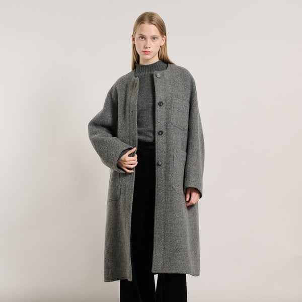 [여주점] 올앤선드리 라운드 오버핏코트 A5WAH820