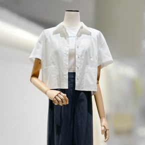 [24S/S] 포켓 포인트 크롭 셔츠 ITO5WBL880 WH