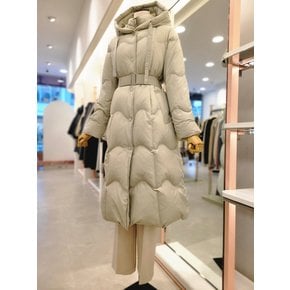 [여주점] 여성 물결 스티치 이중 여밈 구스 롱다운(ITOCWPD200A)