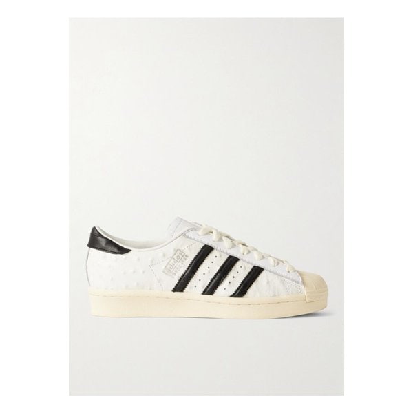 슈퍼스타 빈티지 오스트리치 이펙트 가죽 스니커즈 화이트 1647597349668590