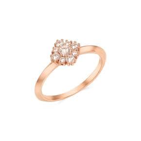 14K 누보 몽드 마리아쥬 반지(Nouveau Monde mariage ring)