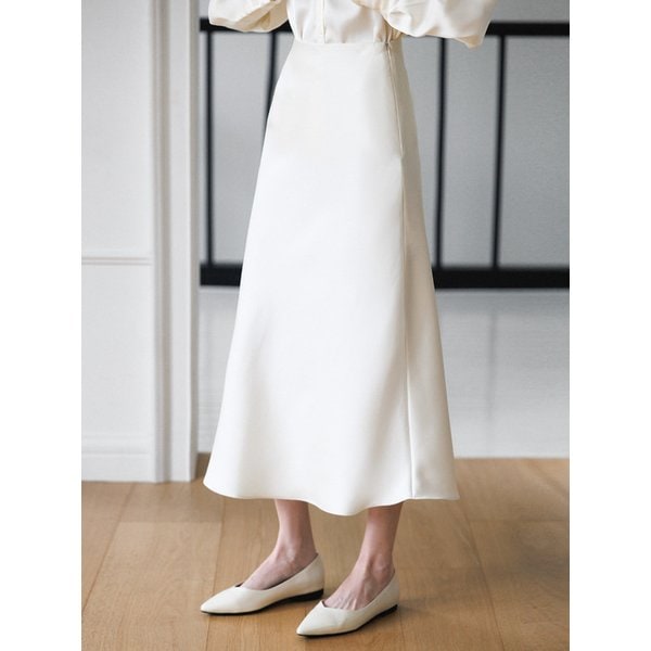 실키 새틴 머메이드 롱 스커트_3color