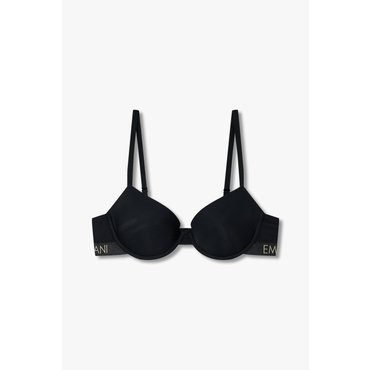EMPORIO ARMANI 여성 빅 로고 밴딩 볼륨 푸쉬업 브라 (0824385525)