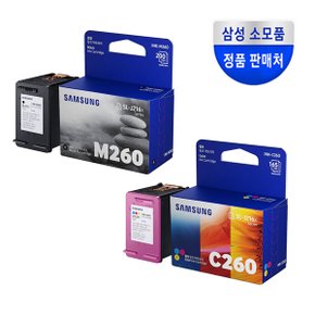 정품 잉크 세트 INK-M260+c260 SL-J2160W SL-J2165W