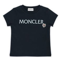 24 S/S 몽클레어 키즈 레터링 로고 패치 반팔(네이비) 8C00005 83907 778 8,10A 74229427