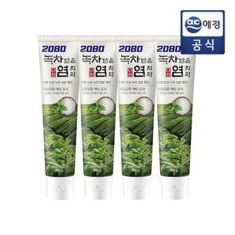 2080 녹차 염치약 120g x 4입