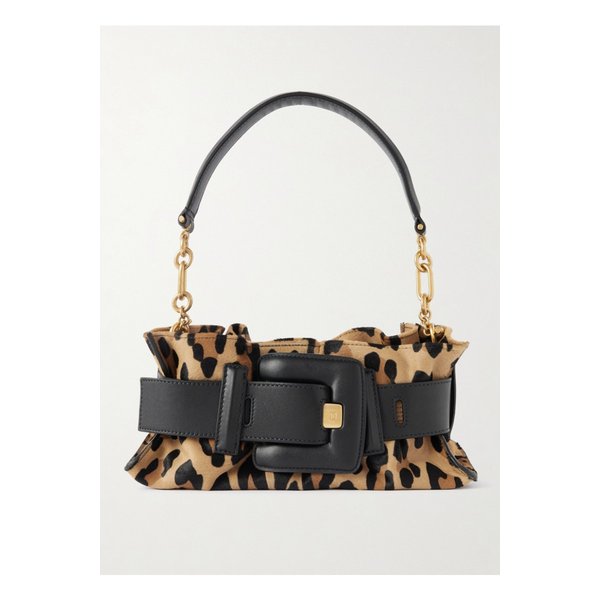 앤섬 미니 버클 가죽 레오파드 프린트 카프 헤어 숄더 백 46376663162839808