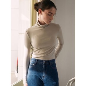 CLASSIC TURTLENECK TOP_BEIGE