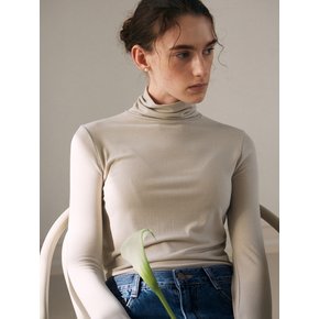 CLASSIC TURTLENECK TOP_BEIGE