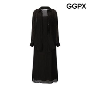 썸머 시스루 셔츠 세트 뷔스티에 원피스 (GQ4ST013F)