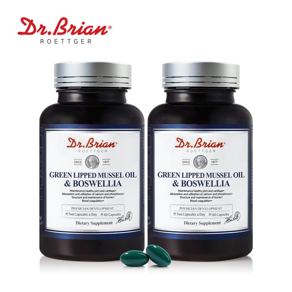 [직구][1+1] 닥터브라이언 뉴질랜드 초록입홍합오일 앤 보스웰리아(총2개월분)