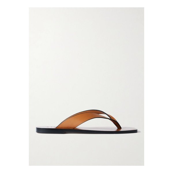 에머리 킨토 가죽 플립플랍 탠 브라운 46376663162851012