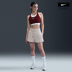 나이키 여성 나이키 피닉스 하이웨이스트 루즈 프렌치 테리 쇼츠 HJ8468-104