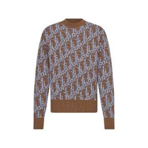 디올 스웨터 193M638AT662785 BROWN BLUE DOM