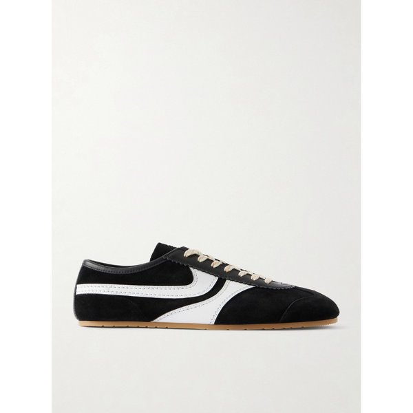 가죽 트리밍 스웨이드 스니커즈 46376663163006291