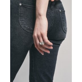 NO.322 [SILVER] GEOMETRY SQUARE RING
