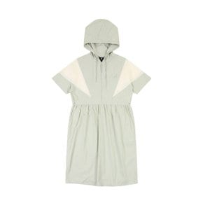 우먼스 나일론 후드 원피스 8110 민트