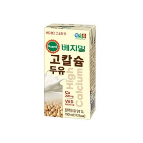 고칼슘 두유 190mlx16팩x1박스 (16팩)