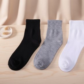 남녀공용 시즌리스 미니멀리즘 클래식 중목양말