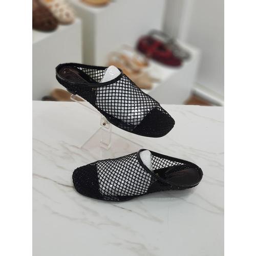 HANSHOE 세이브존09 격자 큐빅 메쉬 뮬 미들힐 3cm SGHS25752pn(1)