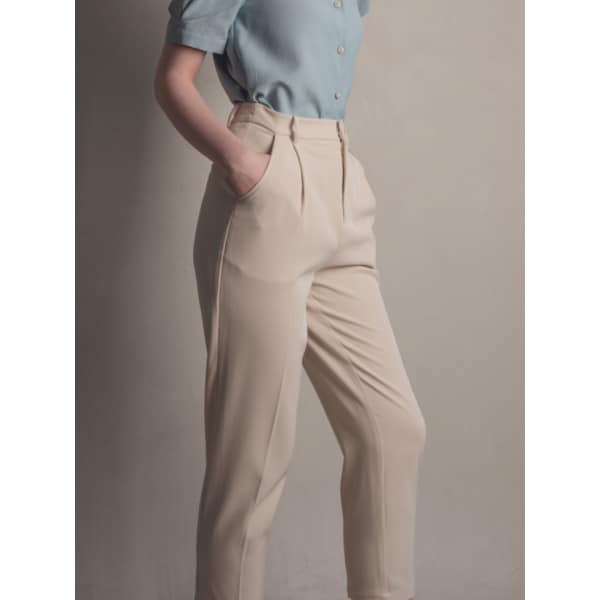 WED straight fit slim casual pants_3 color