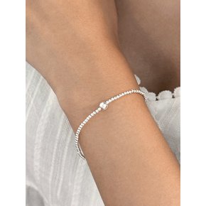 Silver 노드볼 팔찌