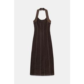 ZARA 자라 Z1975 데님 미디 홀더 원피스 7957 576 700