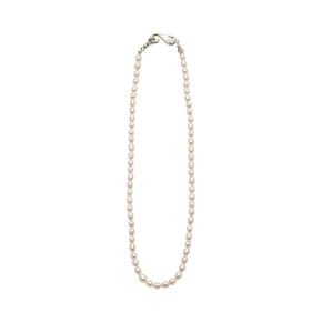 Basic rice pearl necklace