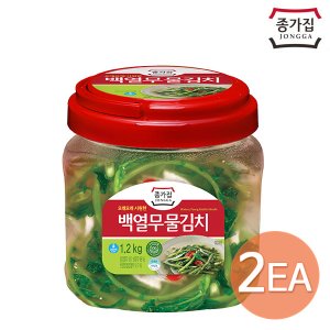 종가집 종가 아삭백열무물김치1.2kg(PET) x 2개