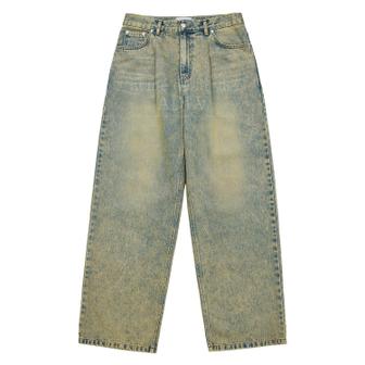 아크메드라비 COLOR SPRAY DYE DENIM PANTS YELLOW 컬러스프레이 데님팬츠 옐로우