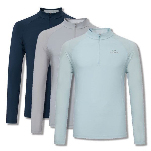 [부산점] 아이스 롱 남성 긴팔짚업 티셔츠 DMM25201