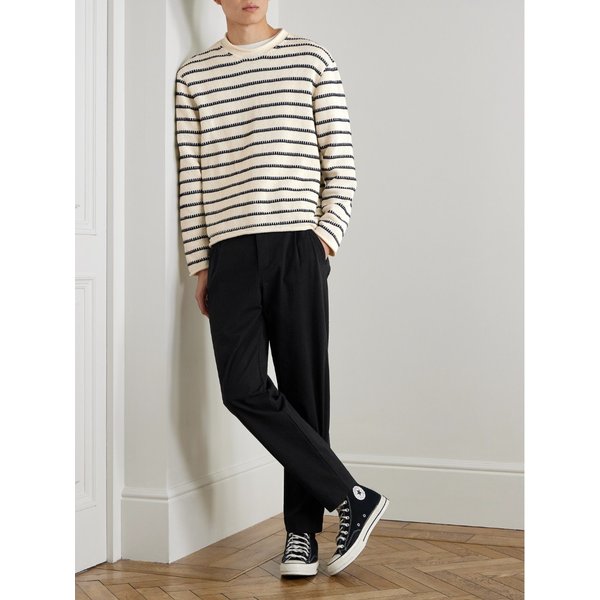어셈블리 스트레이트 플리츠 코튼 블렌드 시어서커 팬츠 46376663163062787