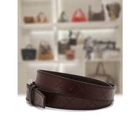 브라운 단색 소가죽 벨트 HJBE5F013W3