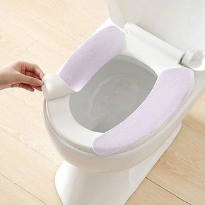 사용이편리한 변기시트 초록색 부착 다회용 변기시 변기커버시트