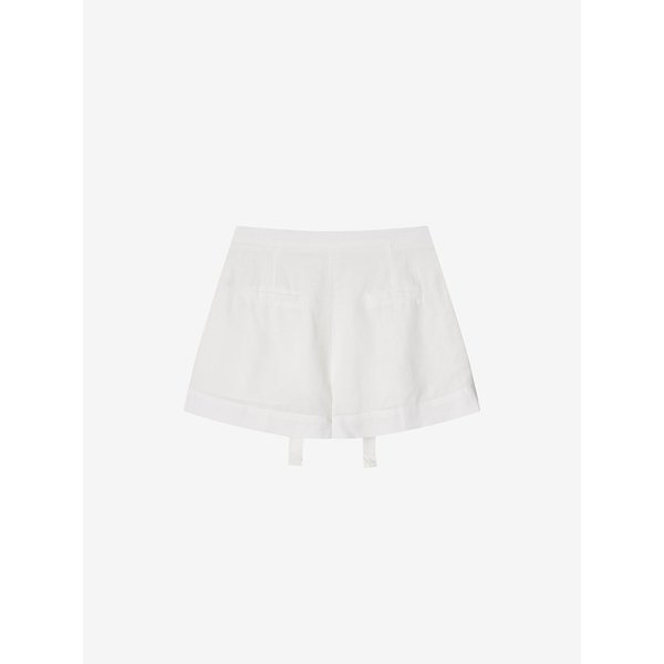 RAMIE PLEATED SKORT - WHITE
