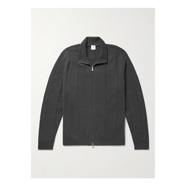 골지 울 집업 가디건 그레이 46376663162880329