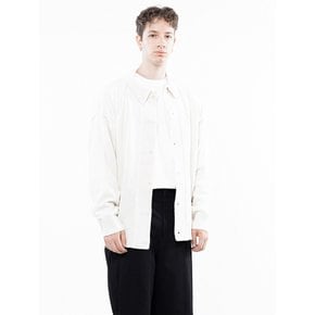 Tear Collar-neck Cardigan - Ivory /M243OT03IV