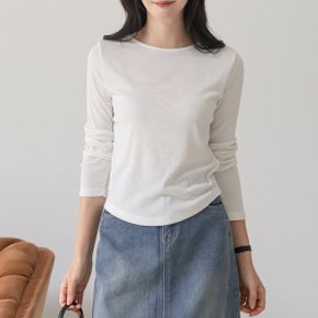 버로우 보트넥 긴팔 티셔츠