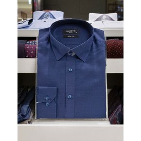 F/W 진네이비컬러 디자인패턴 슬림핏 남성긴소매 와이셔츠(LZRP502DB02)