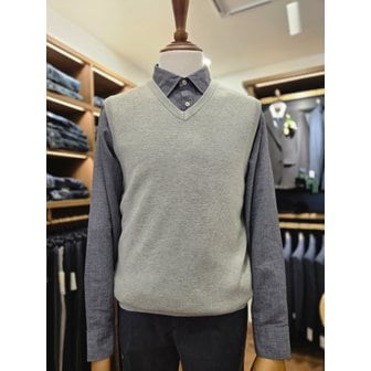 브렌우드 [여주점] 코오롱 브렌우드 남성 에센셜스 워셔블 브이넥 베스트 스웨터 BRWAX26271BEX