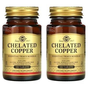 솔가 해외배송 Solgar 솔가 킬레이트 카퍼 100정 2개