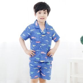 남아용 자동차 엠보 반팔 잠옷 상하의 세트