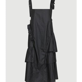 [Re-Order] Ruffle Point Sleeveless Long Dress  LFDAA25130BKX
