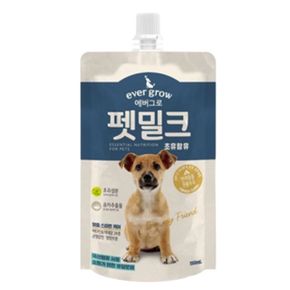 강아지 펫밀크 반려견 장건강 우유 간식 150ml 1P X ( 2매입 )