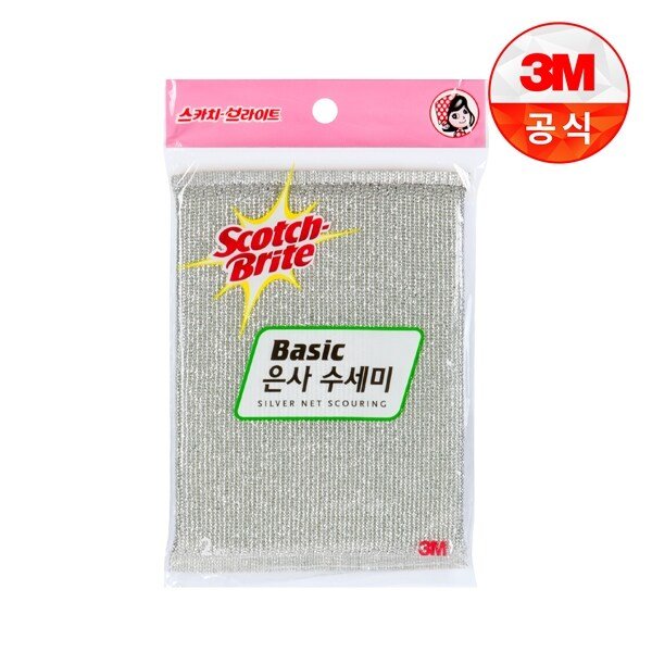 [3M]베이직 은사 수세미 2입(일반세척용)