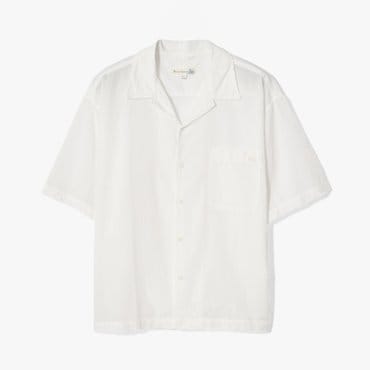 샌프란시스코마켓 MERZ B.SCHWANEN 메르츠 비 슈바넨 GOOD BASICS SHORT SLEEVE SHIRT WHITE MBE1M40000A00