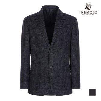 트레몰로 체크 프린트 스트레치 자켓_TRBFUVF8441